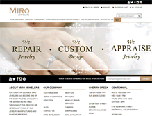 Tablet Screenshot of mirojewelers.com